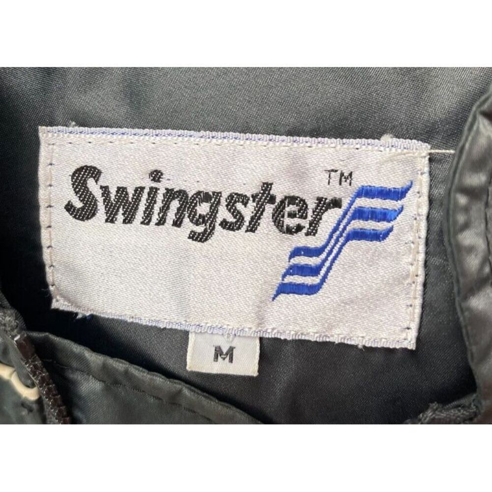 VTG Swingster Men's TranSouth 500 Jacket Size M Black Built-in Hood Lined - Picture 5 of 11